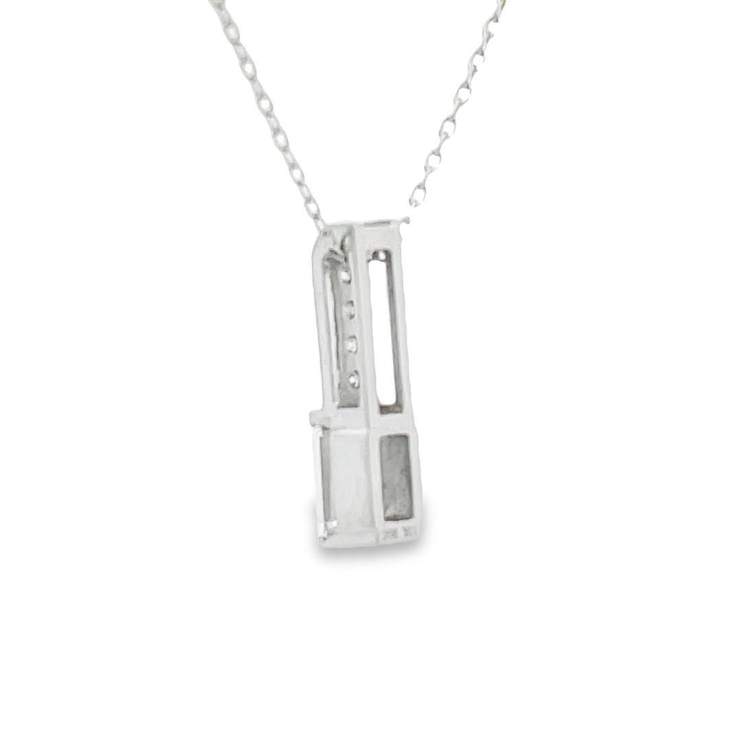 .06ct Zircon Diamond Fashion Pendants 10KT White Gold