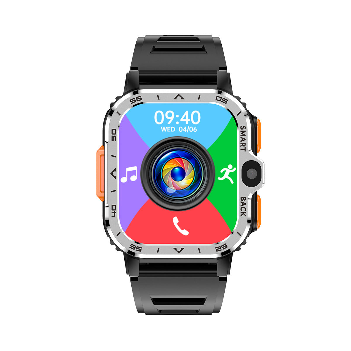 Rugged Android OS Smart-Watch - Google Play Store - GPS, Bluetooth, Wi-Fi, 4G Cellular - Dual Camera