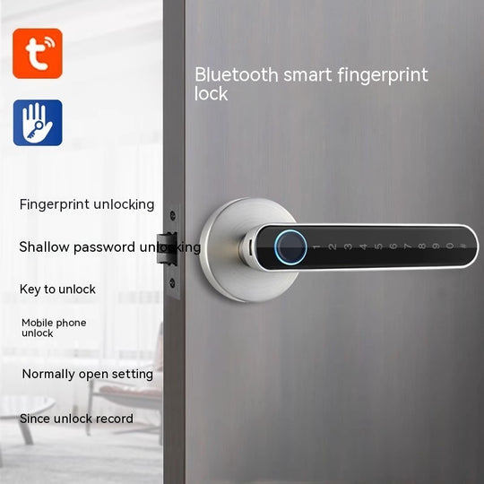 Punch-free Fingerprint Lock Household Wooden Door Smart Lock