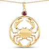 0.33 Carat Genuine Ruby .925 Sterling Silver Pendant
