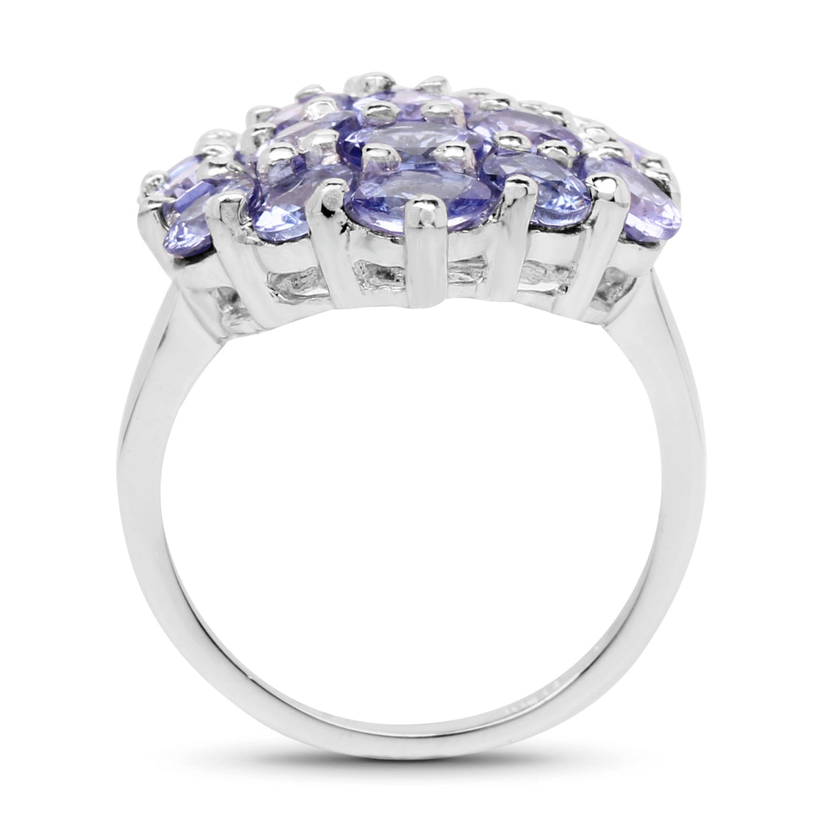 Anillo de plata esterlina 925 con tanzanita genuina de 5.28 quilates