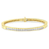 14K Yellow Gold 1-1/10 Cttw Princess & Baguette Cut Diamond 7