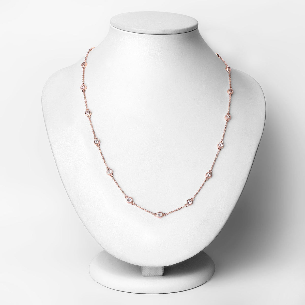 Collar de plata de ley .925 con morganita genuina de 1,62 quilates