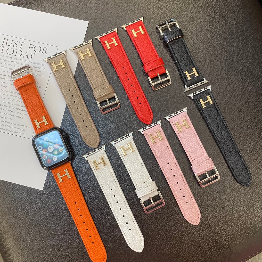 Кожаный ремешок для Apple Watch с натуральным рисунком