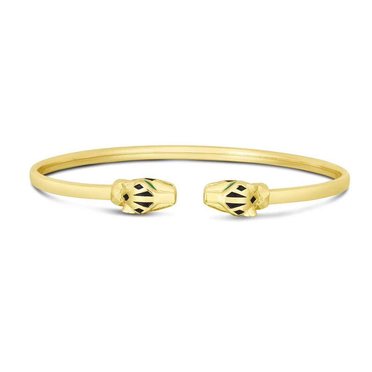 Pulsera de pantera de oro amarillo de 14k (3.00 mm)