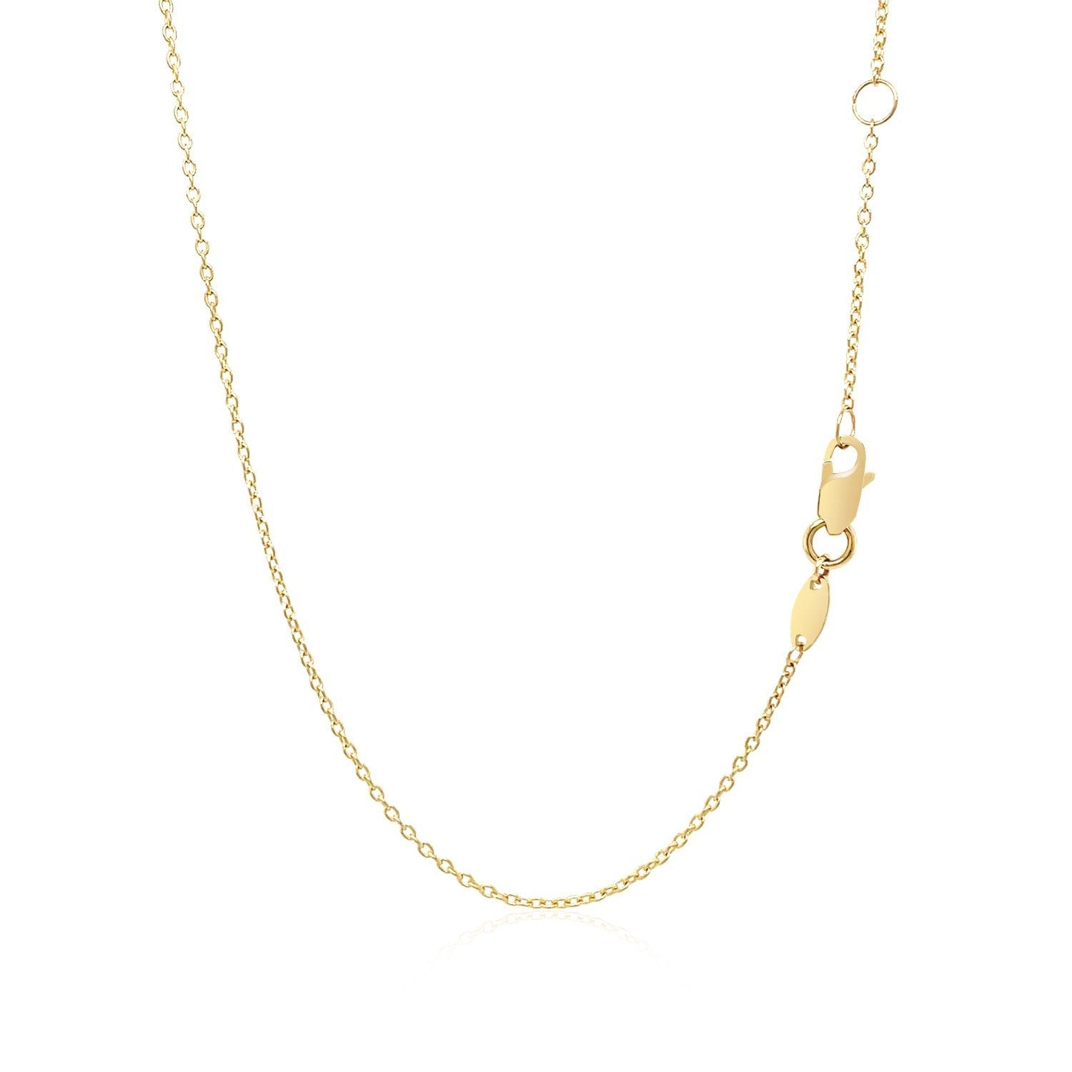 Gargantilla de oro amarillo de 14 quilates de barra horizontal plana y lisa