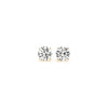 1 cttw Certified IGI Lab Grown Round Diamond Stud Earrings 14k Yellow Gold (G/VS2)