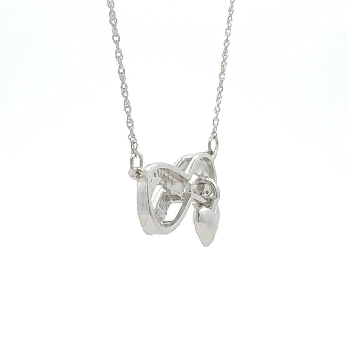 Colgantes de moda de plata de ley con diamantes naturales de 0,04 ct