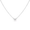 14K White Gold 1/4 Cttw Lab Grown Oval Solitaire Diamond East West 18