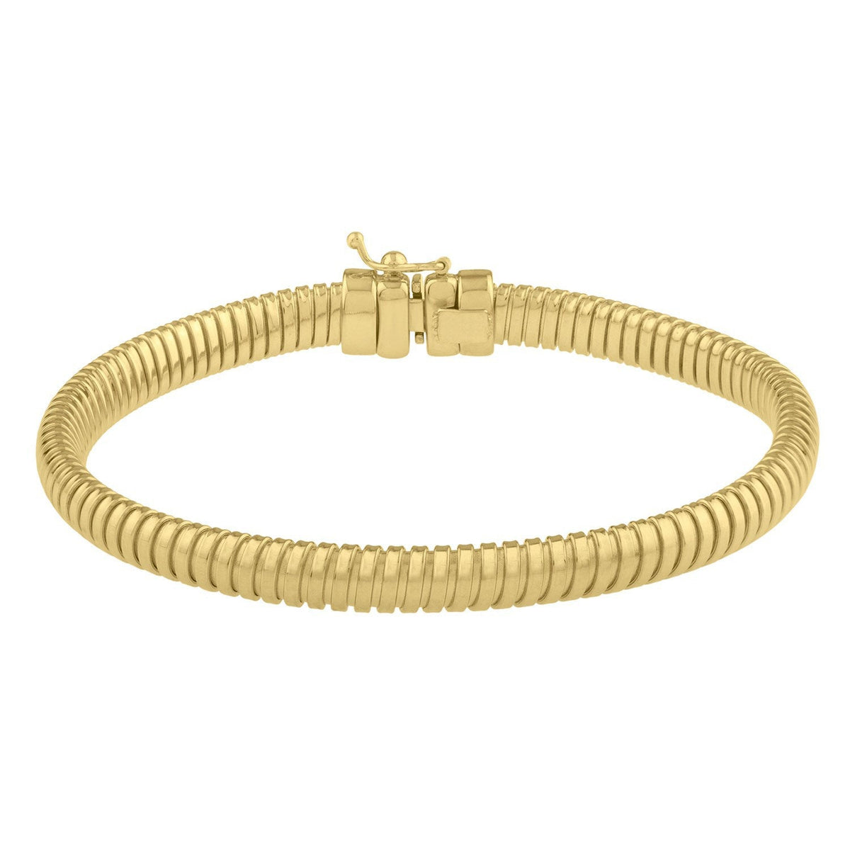 Pulsera Tubogas de Oro Amarillo de 14k (5.00 mm)