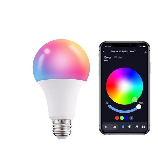 Intelligent Color LED Smart Light Bulb with TUYA App & Bluetooth Control