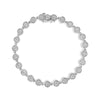 .925 Sterling Silver 2.0 Cttw Round Diamond Link Bracelet (G-H Color, I1-I2 Clarity) - 7.25