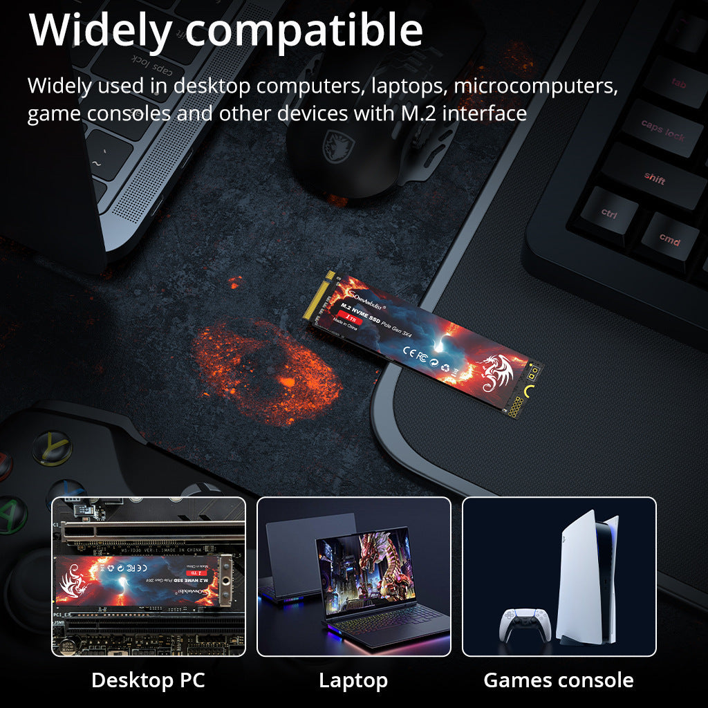 SomnAmbulist M.2 NVMe SSD PCIe Gen 3x4 2TB | High-Speed Laptop / Notebook & Desktop Storage