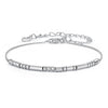 925 Sterling Silver White Gold Plated Bracelet 15+6cm for Women