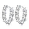 925 Sterling Silver Earrings with Pavé Setting CZ for Women