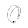 925 Sterling Silver & White Gold Plated Ring for Women - Stylish Width 2.3-6.3mm