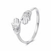 925 Sterling Silver Pavé Setting CZ Ring for Women