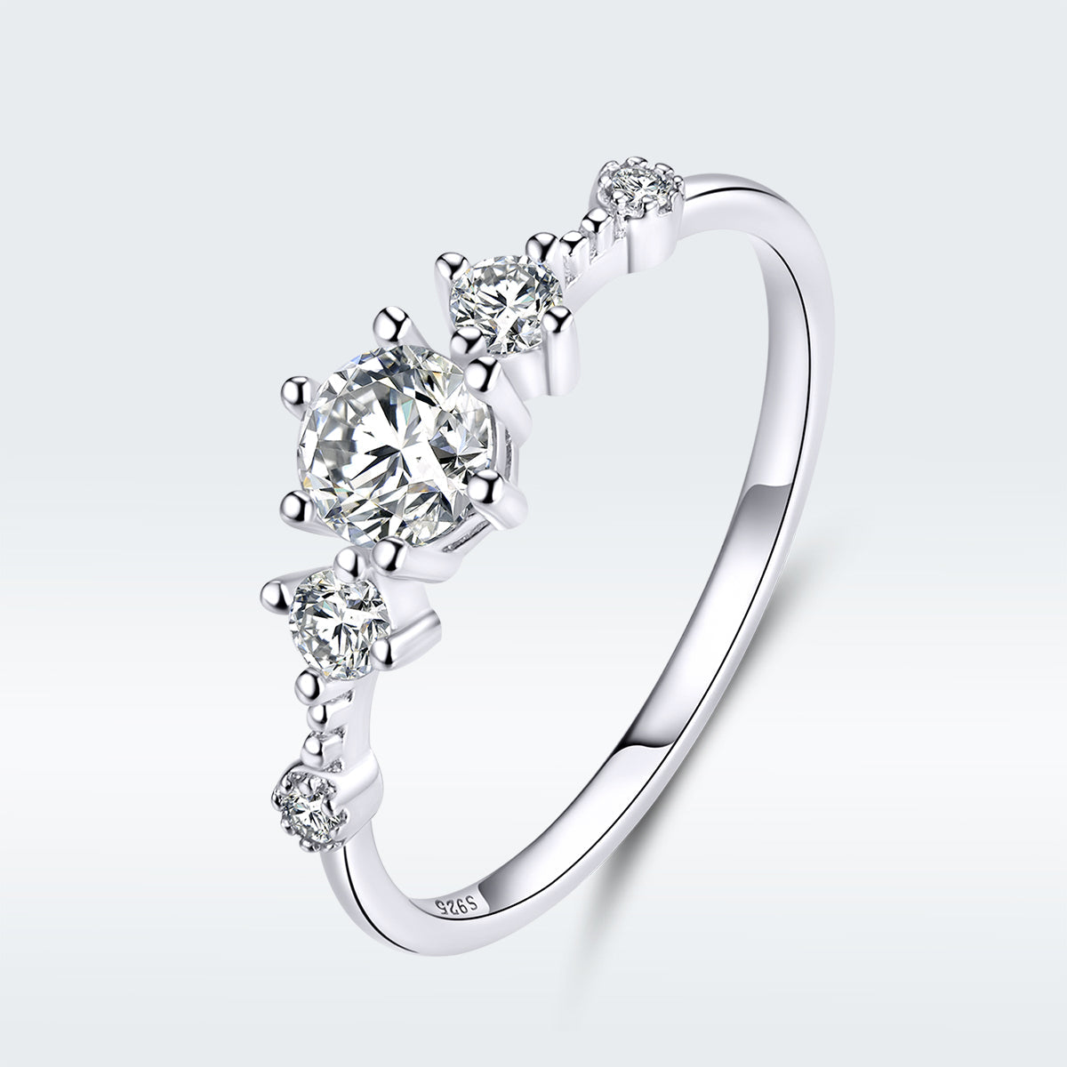 Anillo de plata de ley 925, talla 6.0