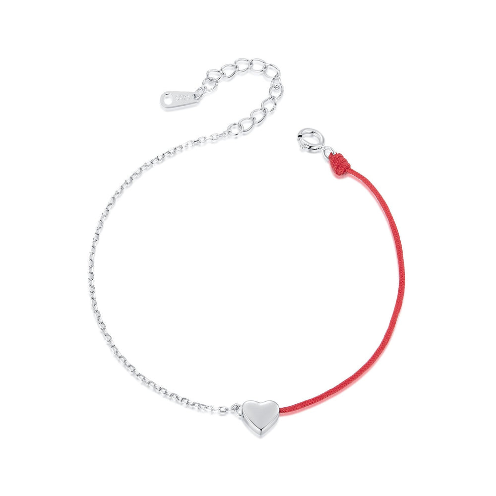 925 Sterling Silver & Plated White Gold 160+30mm Bracelet