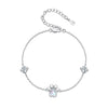 925 Sterling Silver Translucent Opal Bracelets for Women