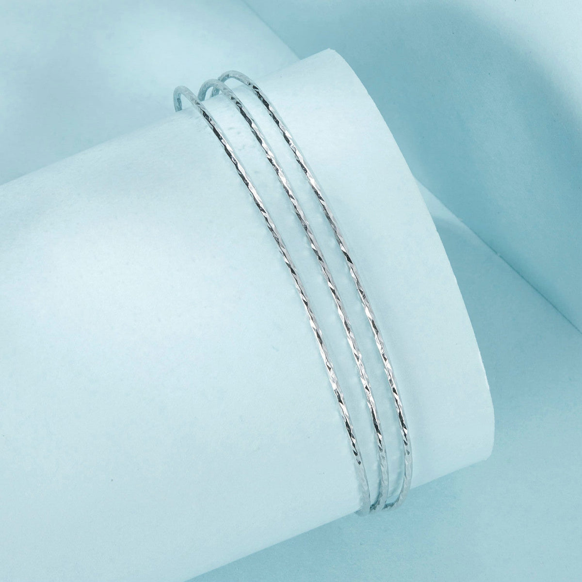 925 Sterling Silver White Gold Plated Bracelet for Women - изображение 5 из 9