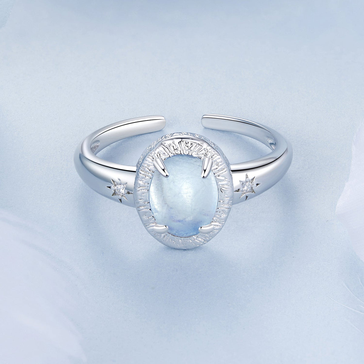 925 Sterling Silver Ring with Pavé Setting CZ, 0.2cm Width, White Gold Plated, Style E, Women - изображение 4 из 7