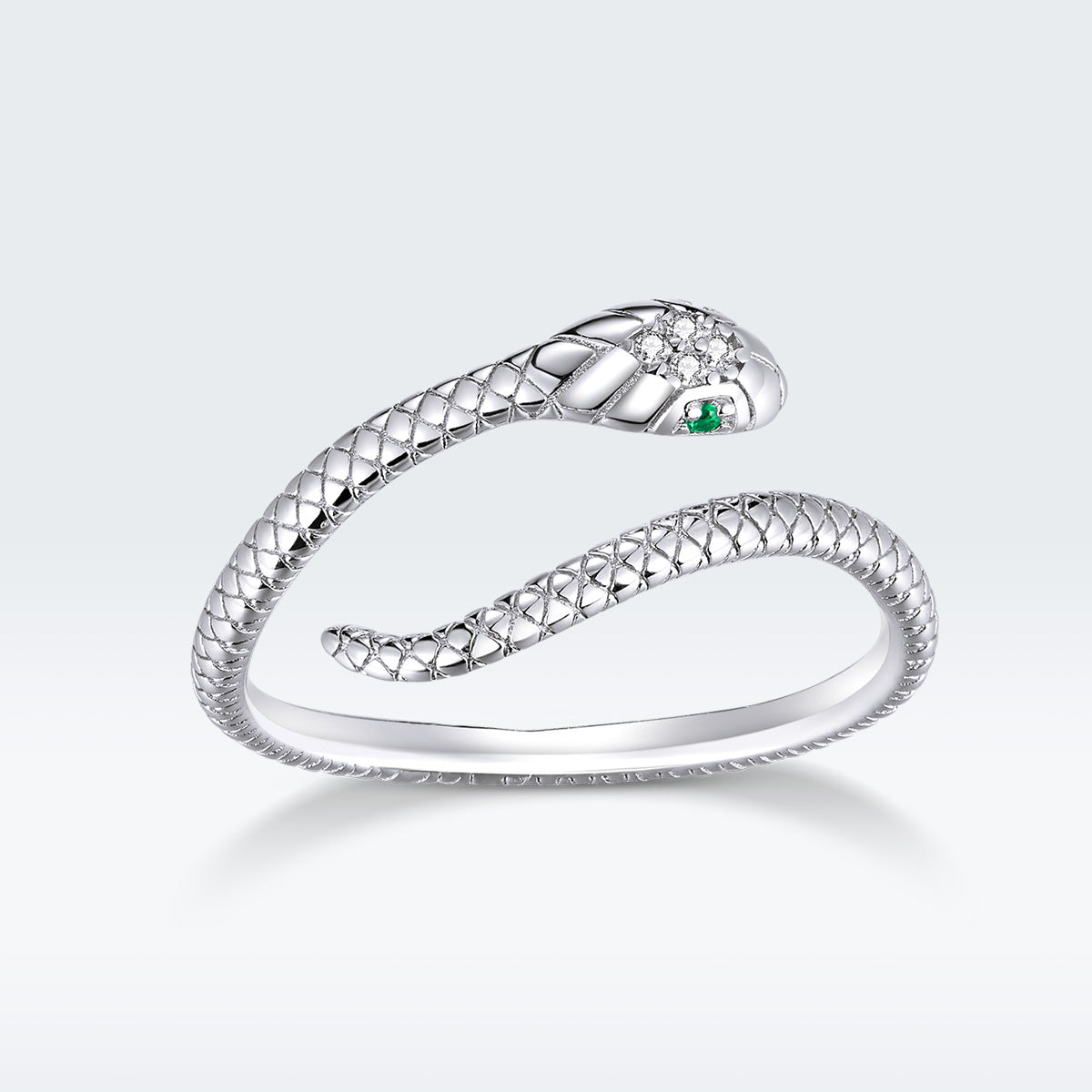 Anillo de Plata de Ley 925 con Circonita y Baño de Platino - Estilo Delgado y Elegante