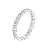 925 Sterling Silver 2mm Moissanite Ring Size 7 for Women
