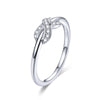 925 Sterling Silver Plated Platinum Size 6.0 Pavé Setting CZ Ring