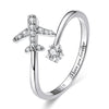 925 Sterling Silver Ring with Pavé Setting CZ in Size nan for Women