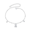 925 Sterling Silver Bracelet with Pavé Setting CZ, 150+60mm Length for Women