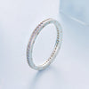 925 Sterling Silver Nano Opal Ring Size 6.0 for Women