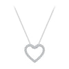 S925 Sterling Silver Necklace with Moissanite, 400mm + 50mm, Platinum Plated, Women