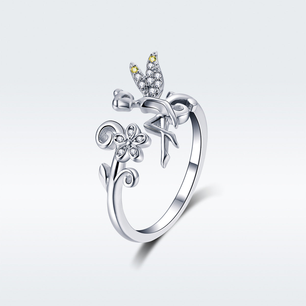 Anillo de plata de ley 925 para mujer - 0.2cm de ancho