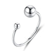 S925 Sterling Silver Plated Platinum Ring