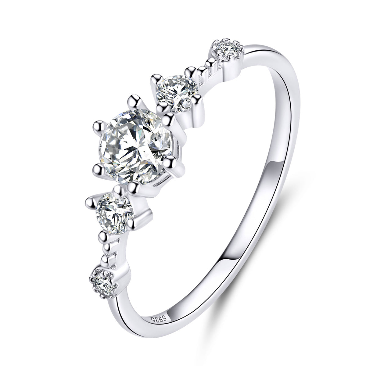 Anillo de plata de ley 925, talla 6.0