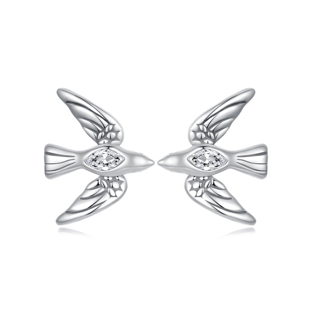 925 Sterling Silver Oxidized CZ Earrings for Women