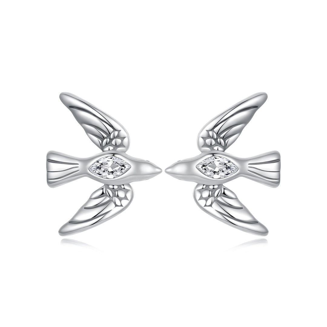 925 Sterling Silver Oxidized CZ Earrings for Women