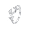 925 Sterling Silver Pave Setting CZ 1.5mm Ring