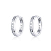 925 Sterling Silver Earrings with Pavé Setting CZ for Women