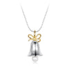 925 Sterling Silver Necklace with Quality Shell Pearl, Length 40+5cm, for Women
