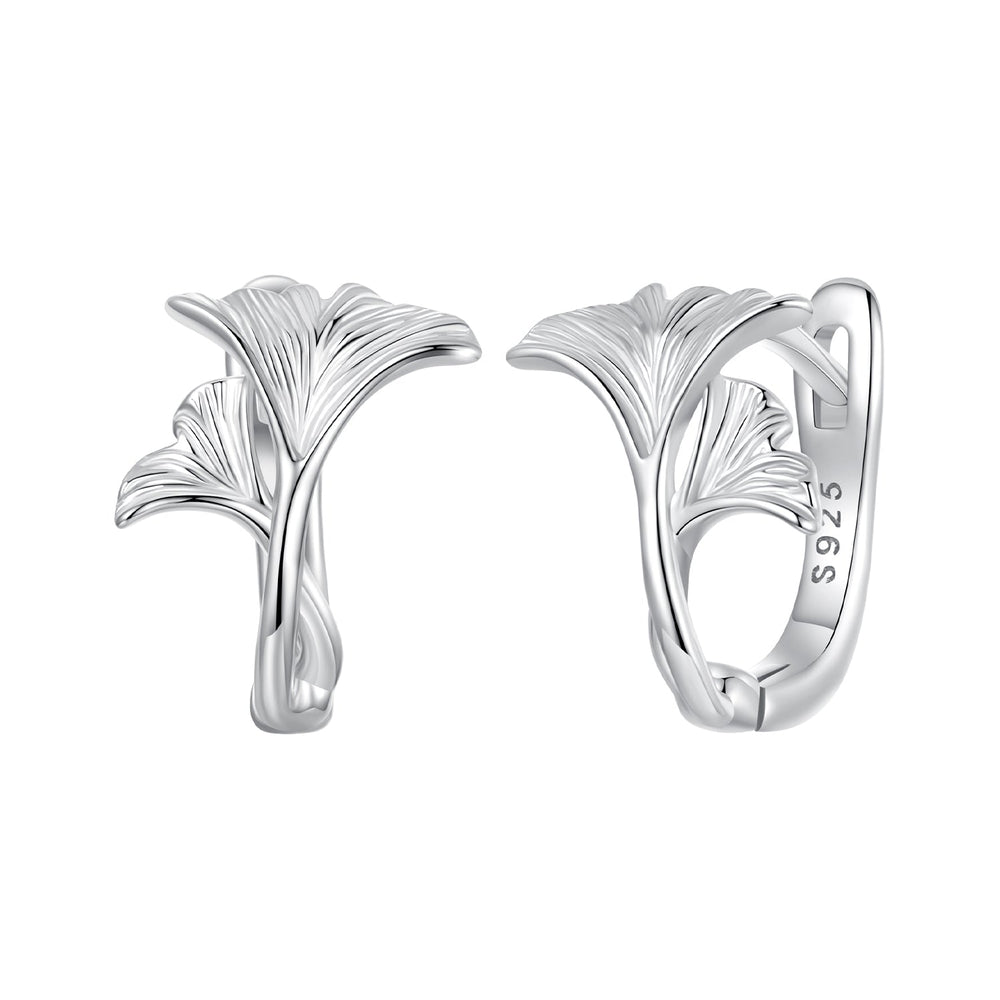 925 Sterling Silver Earrings - 1.3*0.95cm - Plated White Gold - For Women