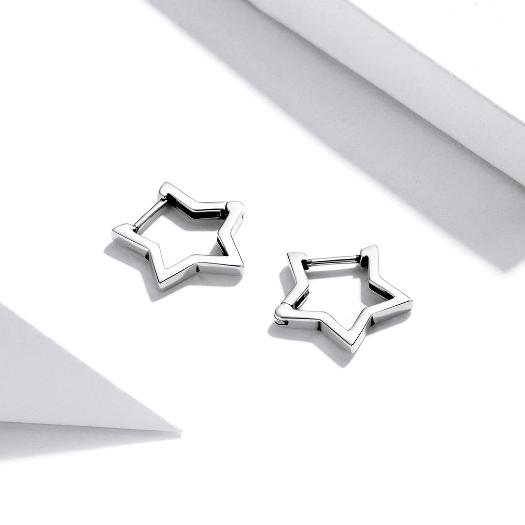 925 Sterling Silver Earrings 1.5cm x 1.7cm for Women