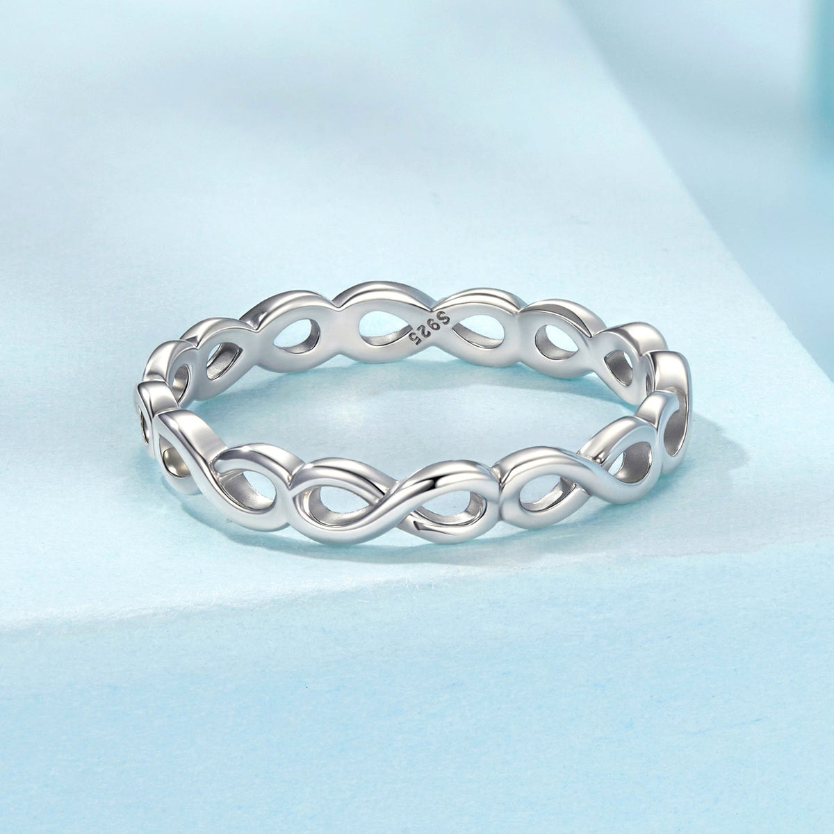 Anillos de plata de ley 925 oxidada talla 6 para mujer