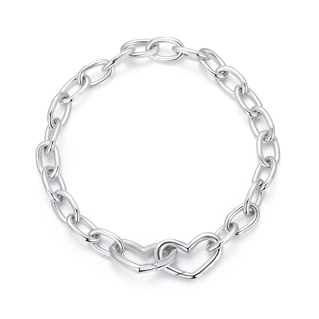 925 Sterling Silver Plated White Gold 19.0 cm Bracelet