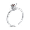 925 Sterling Silver Ring with Pavé Setting CZ