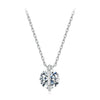 925 Sterling Silver 0.65 Carat Genuine Moissanite Necklace for Women