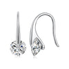 925 Sterling Silver Moissanite 1ct Earrings for Women