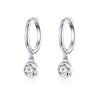 925 Sterling Silver Gold Plated Pavé Setting CZ Earrings for Women