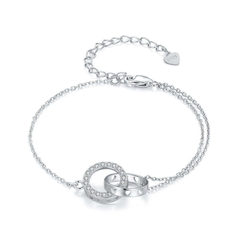 925 Sterling Silver CZ Pavé Setting Bracelet